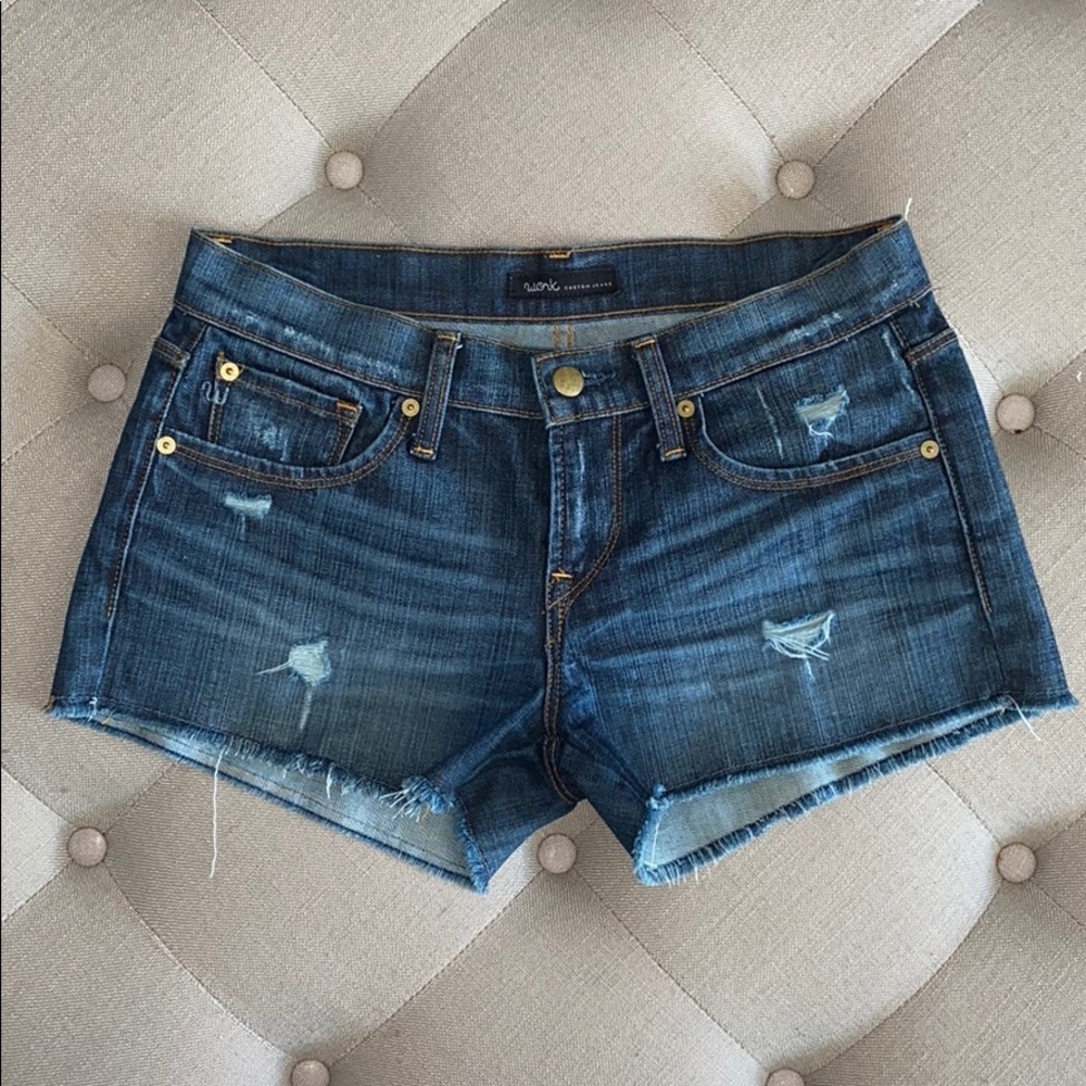 Work Custom Jeans - denim shorts size 28